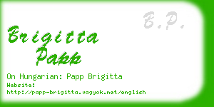 brigitta papp business card